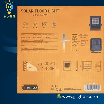 50Watt Finnteck Solar Flood Light Set