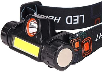 LED Headlamp Magnetic USB Rechargeable COB Headlight