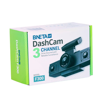 BNETA F300 2MP DashCam – 3 Channel Simultaneous recording