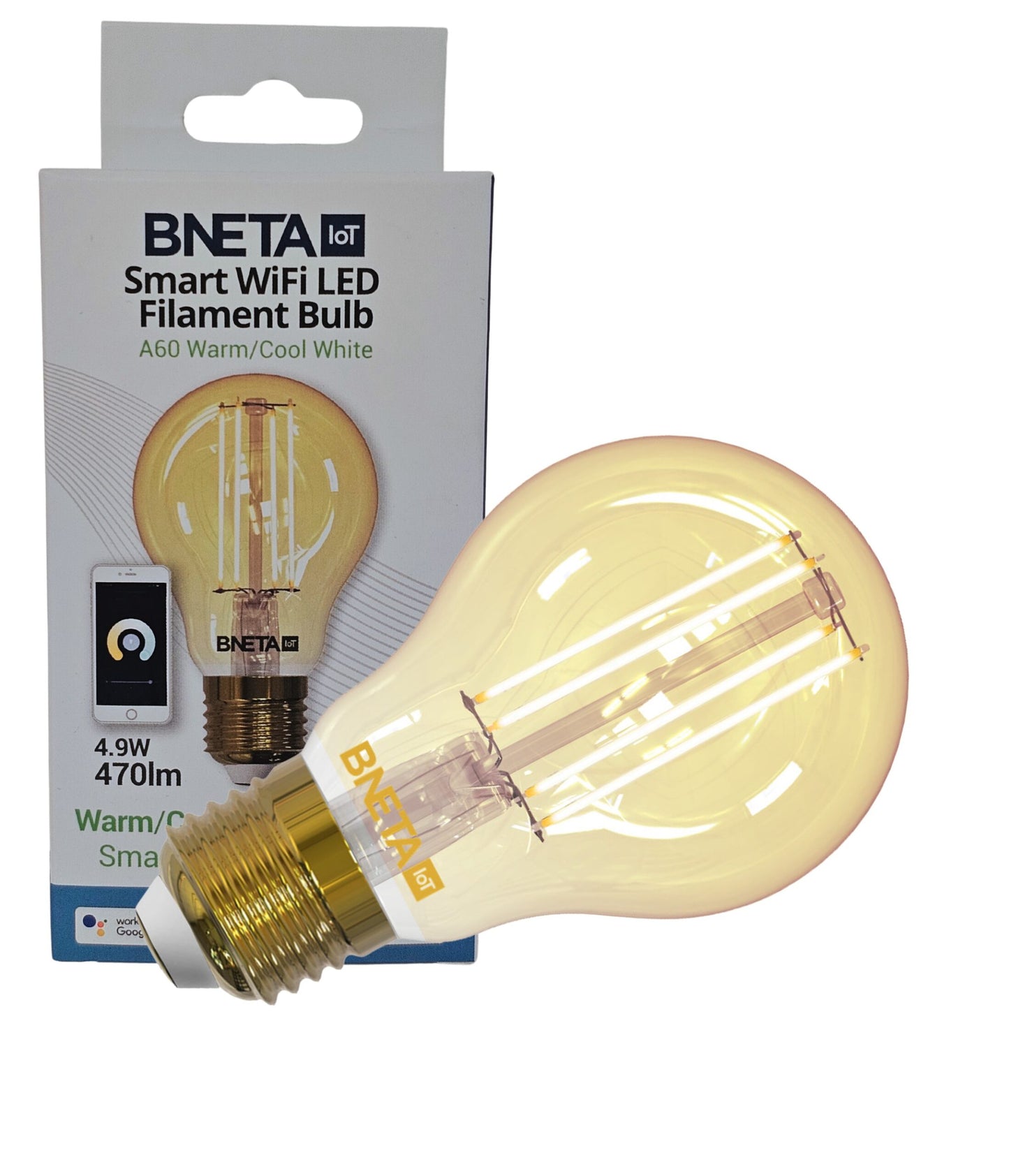 BNETA IoT Smart WiFi LED Filament Bulb -E27-FW