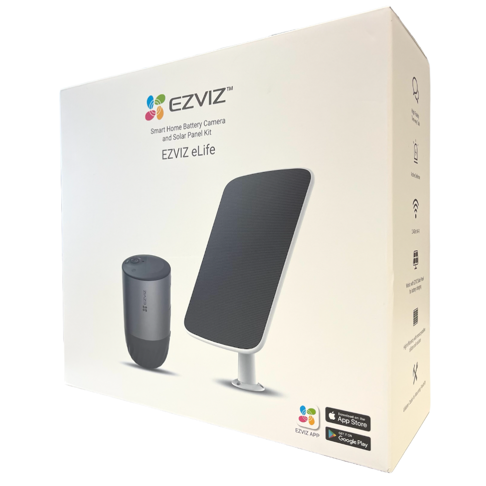 EZVIZ eLife BC1C + Solar Panel-C Bundle Kit