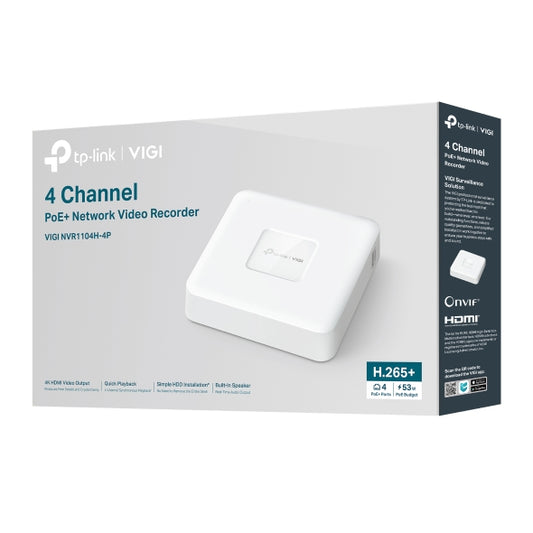 VIGI NVR1104H-4P 4 Channel PoE+ Network Video Recorder